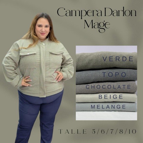 Producto - LINEA TALLES ESPECIALES Campera darlon Mage