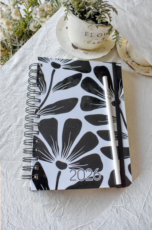 Producto - Agenda semanal - Flor negra