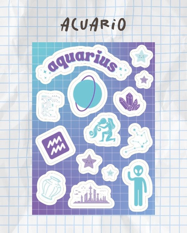 Producto - Planchas A6 de signos - 8