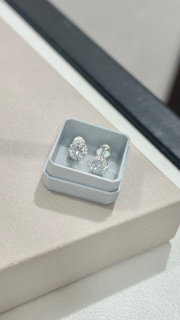 Producto - Abridor punto de luz con engarces trabajados plata 925