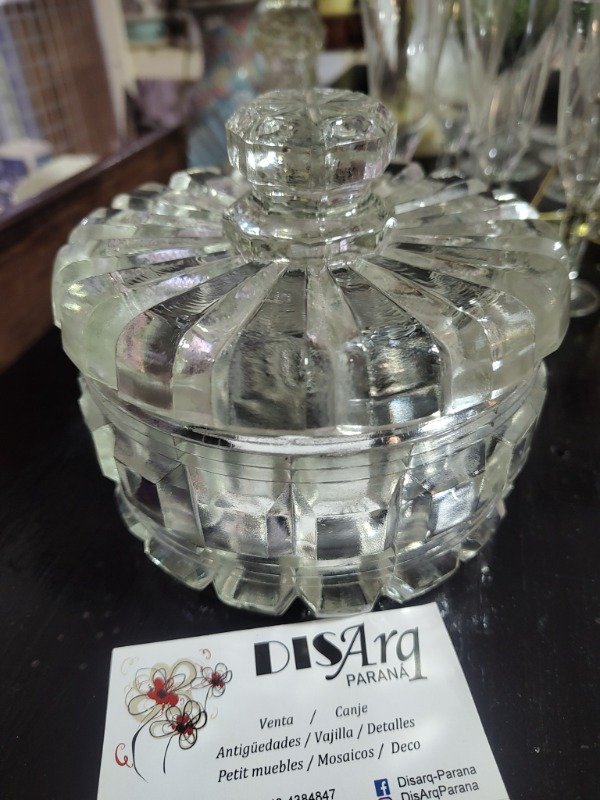 Producto - CARAMELERA vidrio prensado blanco 1