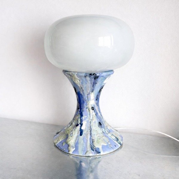 Producto - Funghi Tulip Textura Celeste