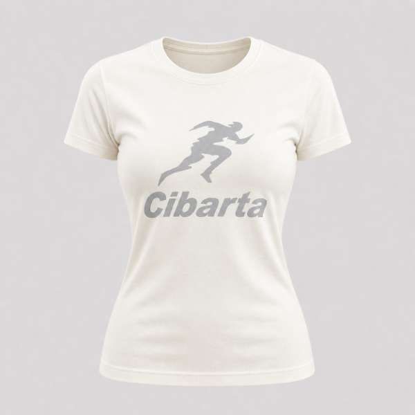 Producto - Remera Mujer Deportiva Cibarta VELOCISTA Crema algodón
