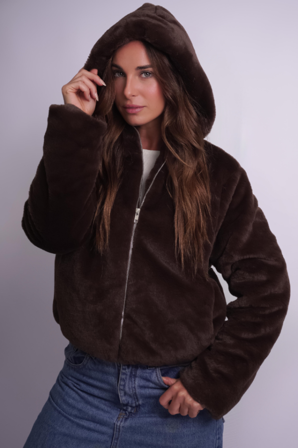 Producto - Campera  Teddy Chocolate