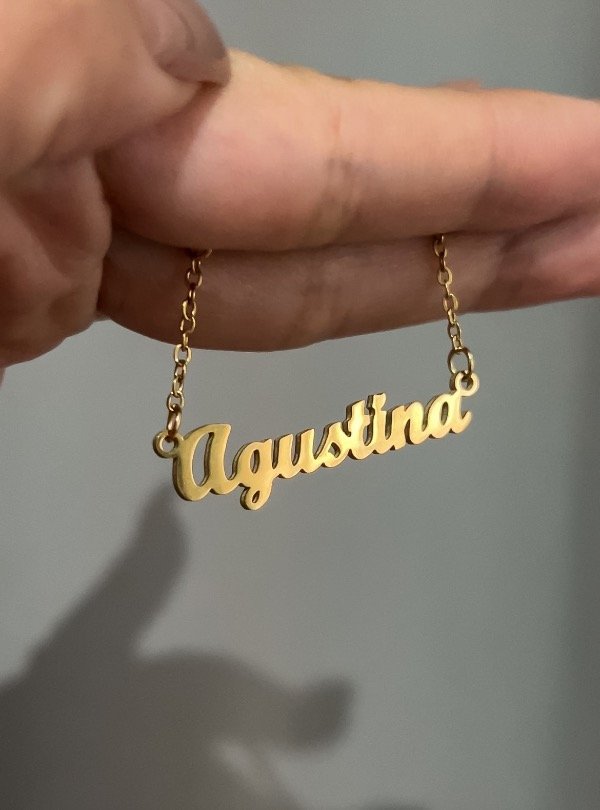 Producto - Collar nombre Agustina