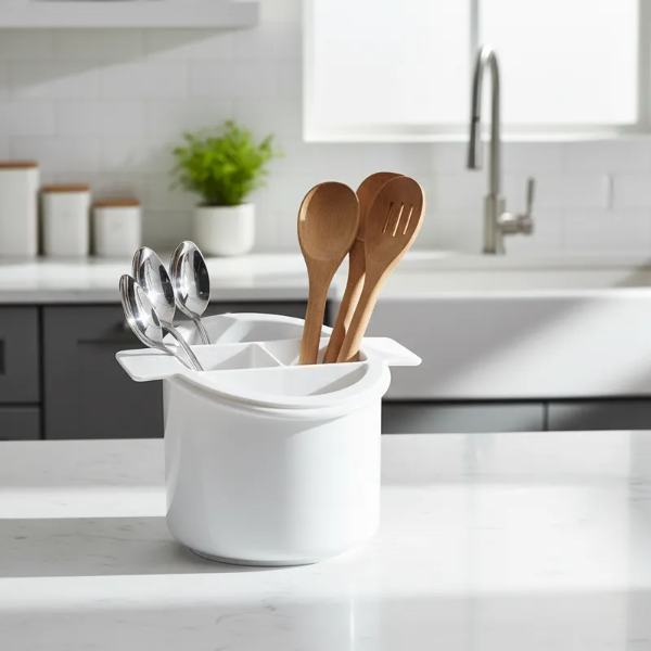 Producto - Escurridor De Cubiertos 4 Compartimientos Premium Guzzini C Color Blanco