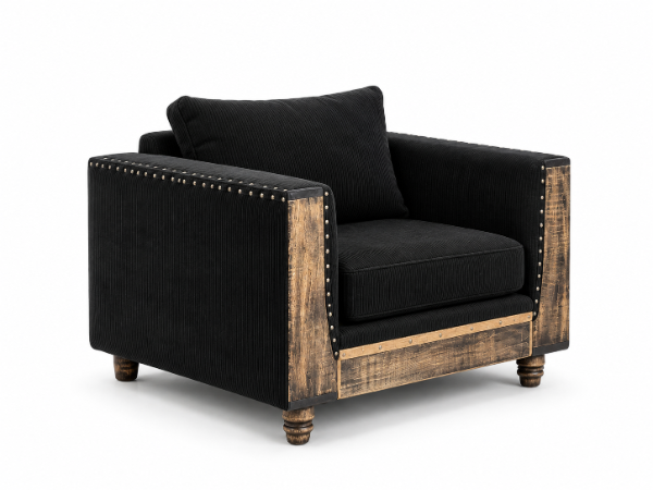 Producto - Sillón Cubo Constructor individual premium - Estilo Clásico Inglés - 0
