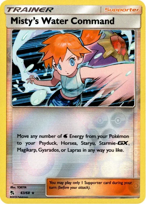 Producto - Misty's Water Command - 63/68 - Hidden Fates - Reverse Holo
