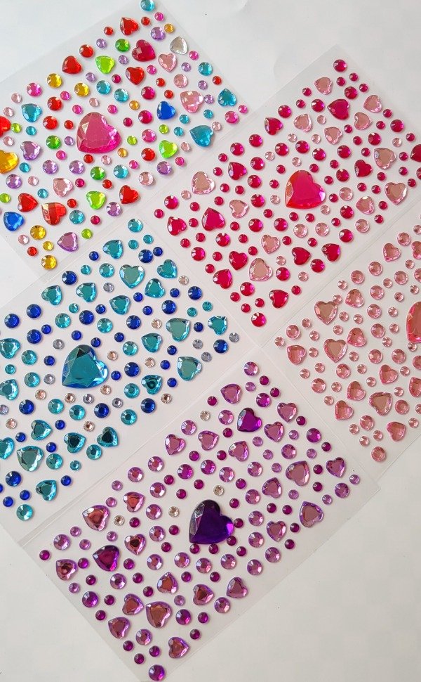 Producto - Plancha de Strass de Corazones