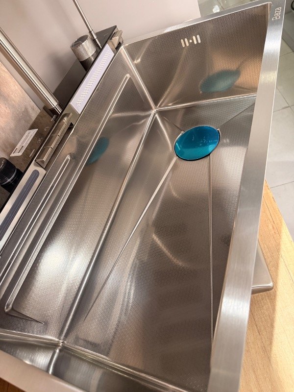 Producto - Bacha inteligente satinada acero inox 304 75x46 cm - 6
