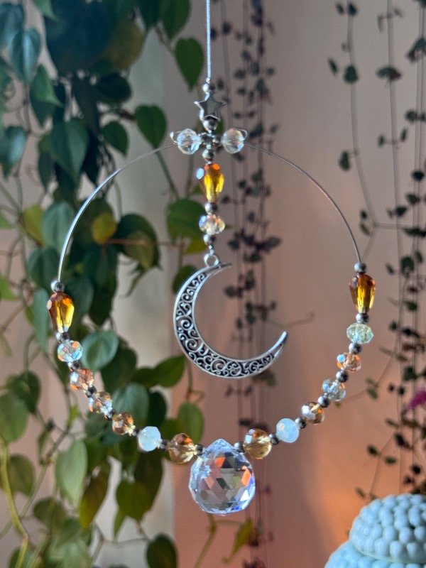 Producto - Luna de puro cristal color ámbar