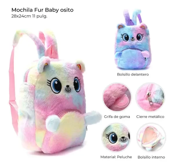 Producto - Mochila para Jardin osito 29x23x9cm