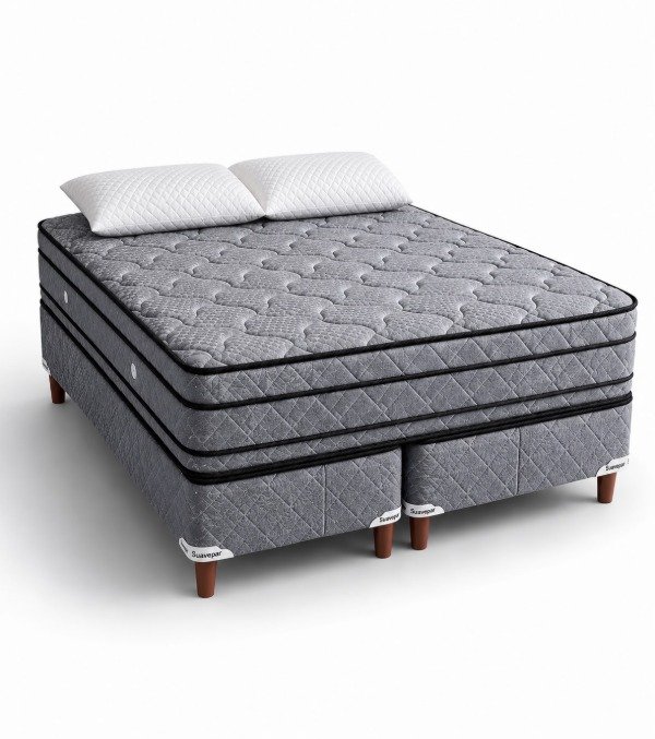 Producto - Sommier Suavidad Plus resortes, línea Supremacy 2 plazas y media (160x2)