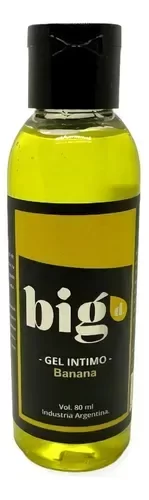 Producto - LUBRICANTE BIGD AROMATIZADO 80ML - BANANA