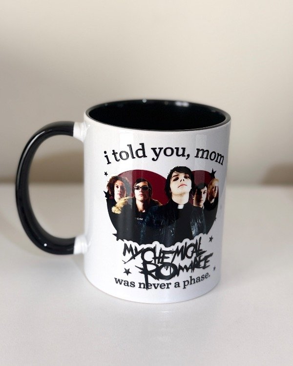 Producto - Taza MY CHEMICAL ROMANCE de cerámica mango e interior de color - Tazas