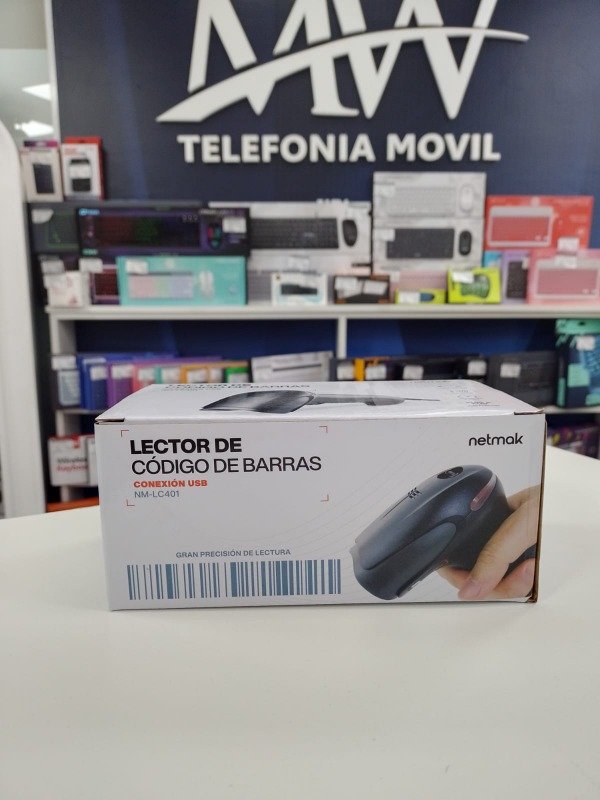 Producto - Lector Codigo de Barras Laser USB 1D Netmak NM-LC401