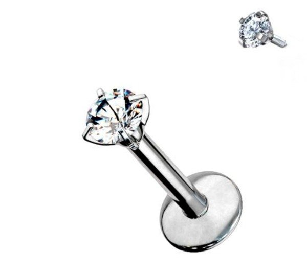 Producto - Labret engarzado crystal