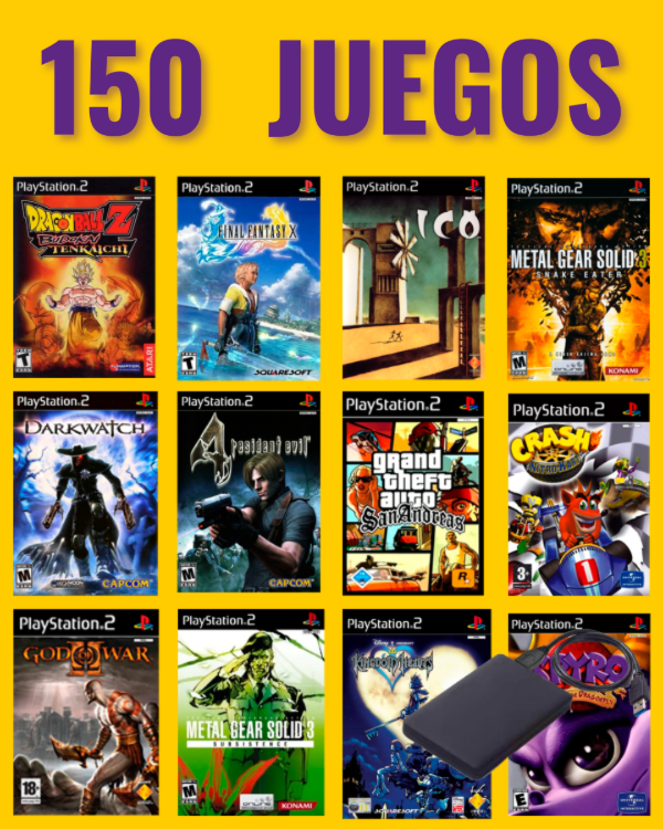 Producto - DISCO USB 150 JUEGOS A ELECCIÓN PARA PS2 + MEMORY CARD 64MB CON OPL