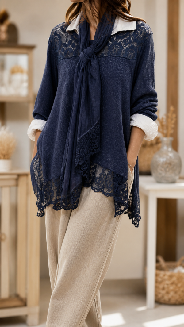 Producto - Sweater, camisa y chalina (Italiano)