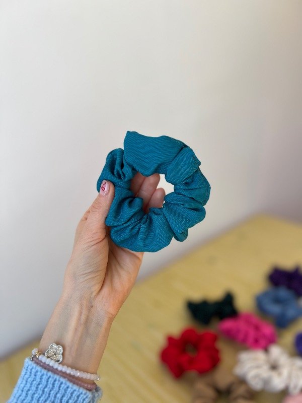 Producto - Scrunchie tropical verde esmeralda - 0