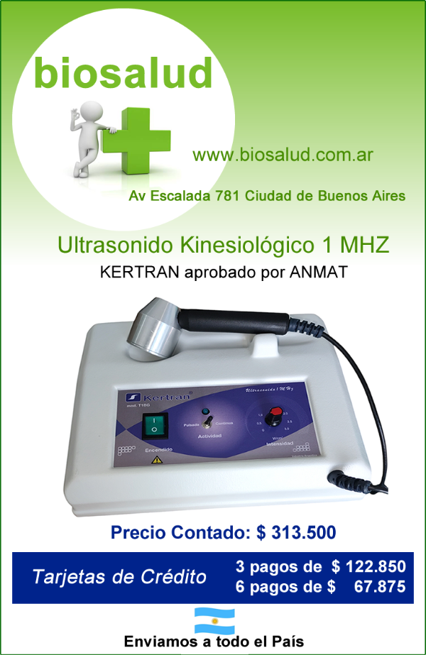 Producto - Ultrasonido Profesional Kinesiológico de 1 mhz - marca KERTRAN