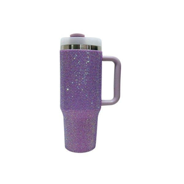 Producto - Vaso termico con glitter lila