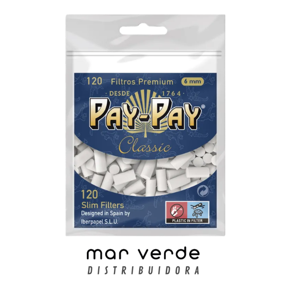 Producto - Filtros PayPay Classic 6mm 120u