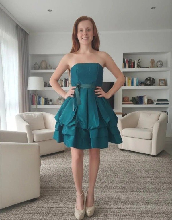 Producto - Vestido corto  importados  verde - 5