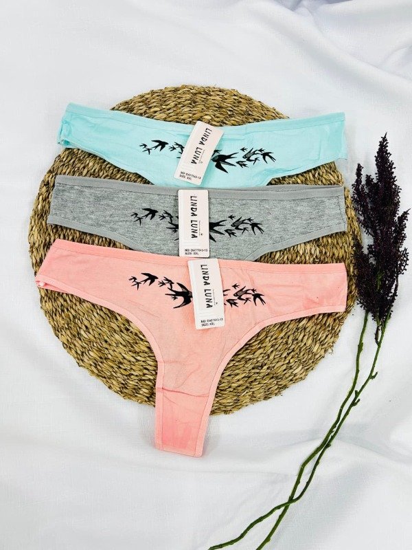 Producto - Art. 643-13- LINDA LUNA - Docena Colaless de Algodón