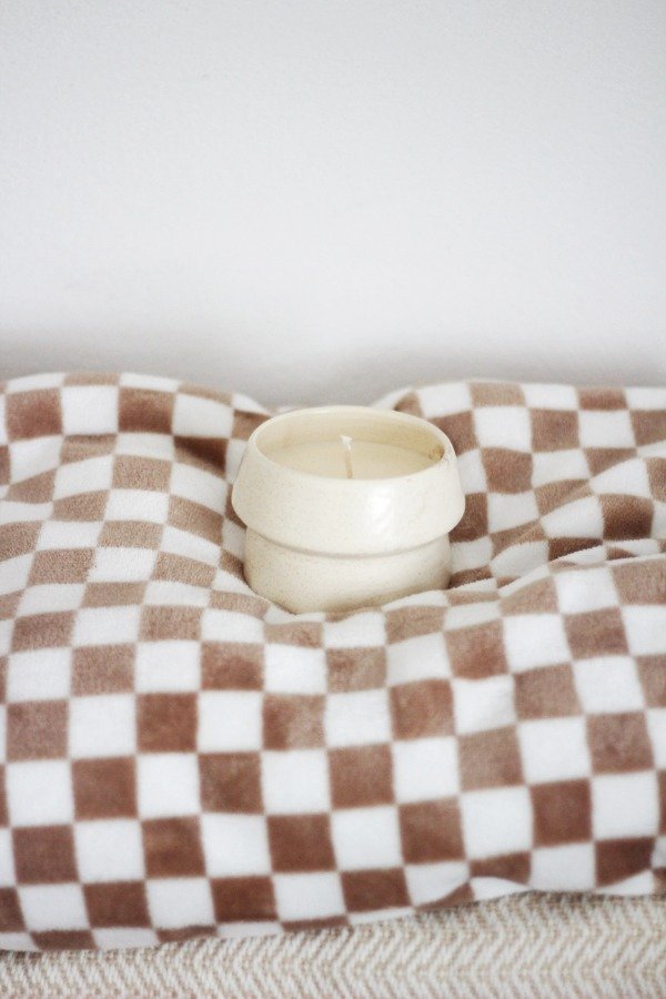Producto - Vela Tótem - natural jaspeado - - 2