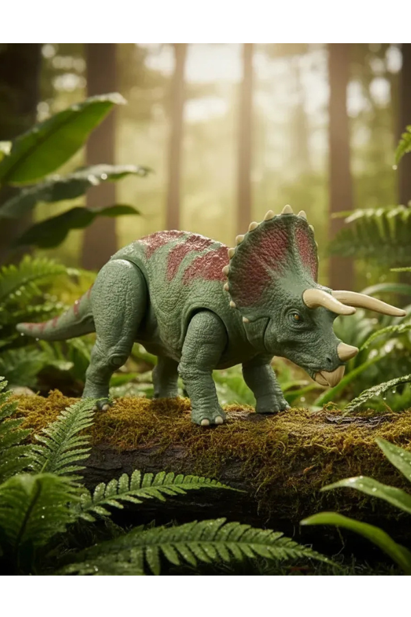 Producto - Jurassic World Dinosaurio Triceratops Ruge Y Ataca Mattel - 0