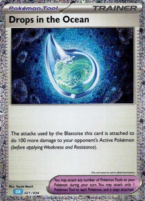 Producto - Drops in the Ocean 021/034 Pokémon TCG Classic - Blastoise Deck