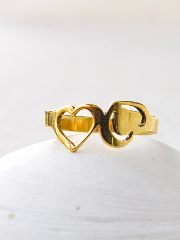 Producto - Anillo Corazones Liso y Calado