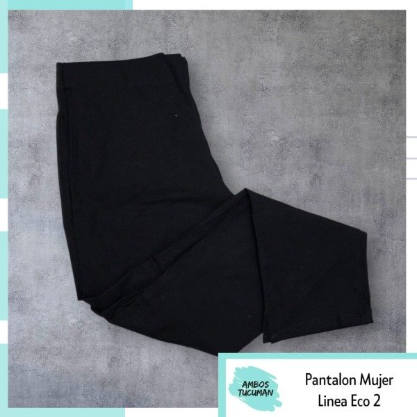 Producto - Pantalon Eco Negro Liso