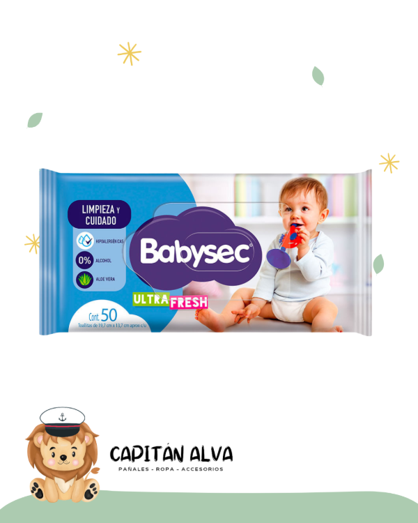 Producto - Toallitas húmedas Babysec Ultra Fresh - 50 unidades