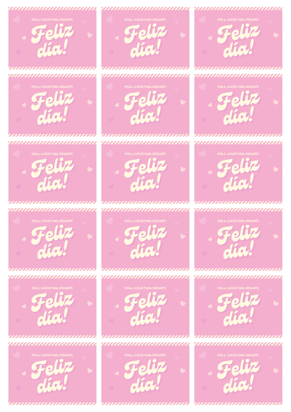 Producto - Imprimible tarjeta feliz día