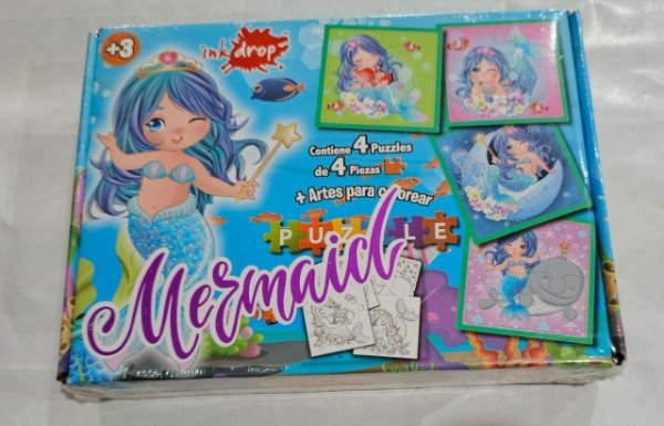 Producto - ROMPECABEZA X 4 E IMÁGENES COLOREAR INKD