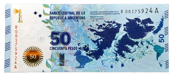 Producto - REPOSICIÓN 50 Pesos Malvinas (Vanoli - Dominguez) Bott.4203 Unc