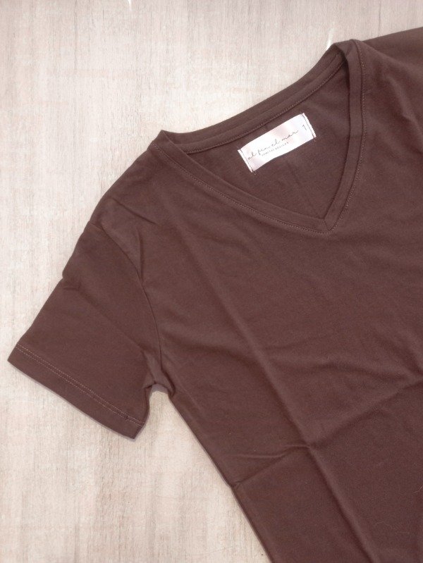 Producto - Mangas Cortas Escote V Chocolate