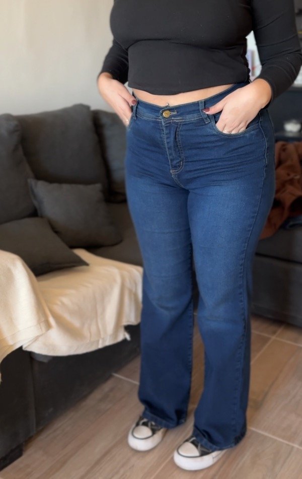 Producto - Jean wide leg azul