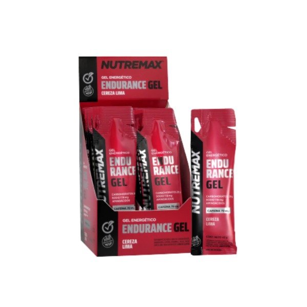 Producto - Gel energetico Nutremax 70mg Cereza Lima