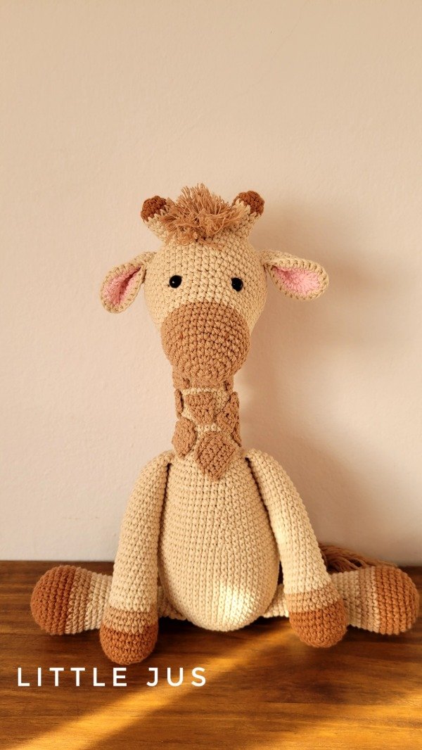 Producto - Jirafa Romi muñeco de apego para bebe tejido a crochet