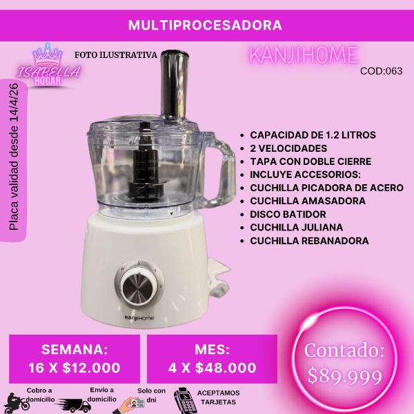 Producto - MULTIPROCESADORA KANJIHOME