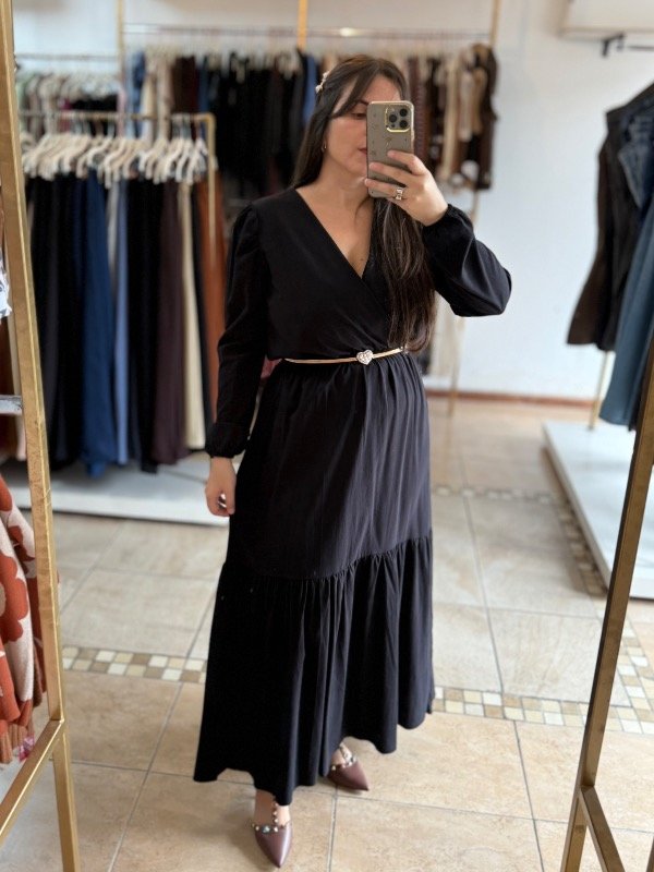 Producto - Vestido pradera (liso negro)