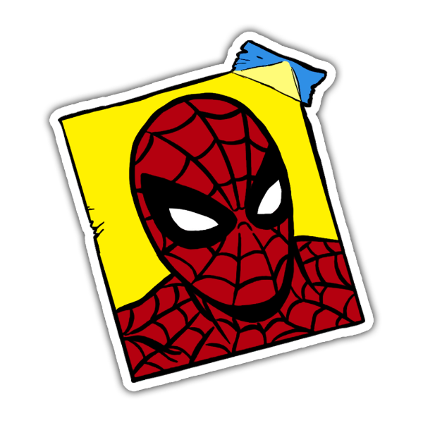 Producto - Sticker Superhéroes Diseño 4 Spiderman Hombre Araña