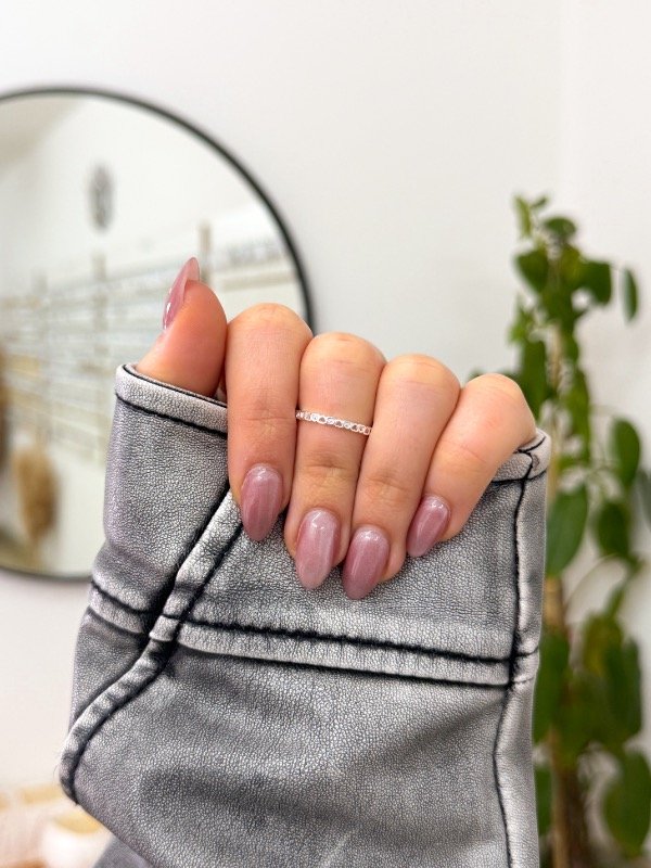 Producto - Anillo acero blanco mini mini corazones calados y cubics