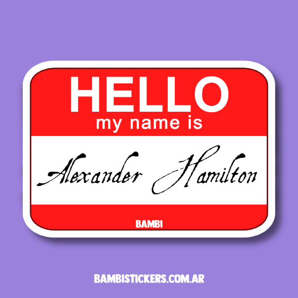 Producto - My name is Alexander Hamilton