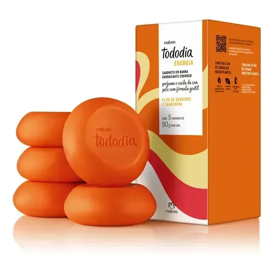 Producto - TODODIA Jabones en Barra Flor de Jengibre y Mandarina