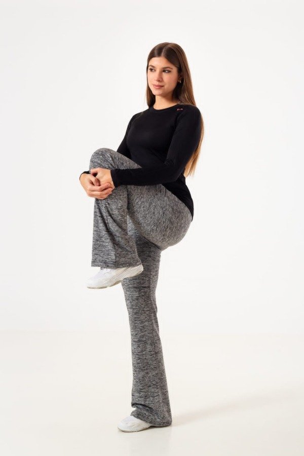 Producto - Calza recta térmica gris melange