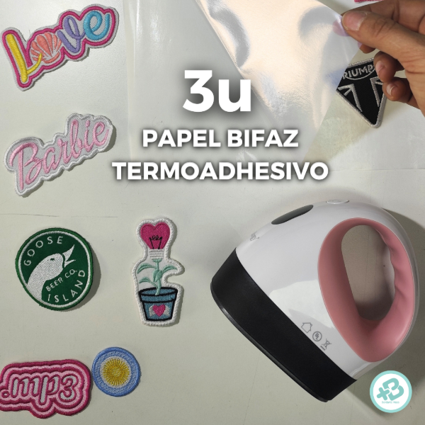 Producto - Papel Bifaz Termoadhesivo Textil Parches Bordado 3 Metros